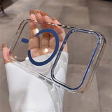 Transparent Ultra Thin PC Magnetic Case For iPhone