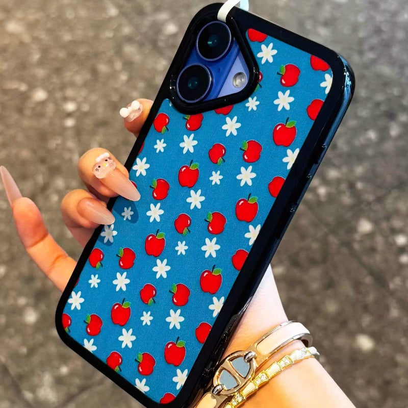 Bright Black Frame Acrylic Phone Case For iPhone