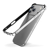 Hybrid Silicone Frame Aluminum Metal Case For iPhone Better Heat Alloy Bumper Accessories