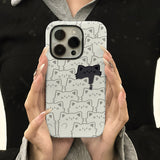 Cat Film 2 in 1 Shockproof Phone Case For iPhone