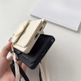 3D Cute Love Heart Crossbody Card Holder Phone Case For Samsung