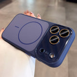 Frosted Magnetic Phone Case with Lens Protector For iPhone