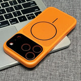 Color-blocked Breathable Magnetic Phone Case for iPhone