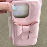 Creative Glossy Soap Bowknot Phone Case For iPhone