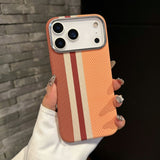 Striped Magnetic Phone Case For iPhone