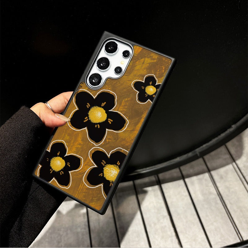 Creative Fantasy Big Flower Phone Case For Samsung