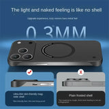 Ultra Thin Hard PC Magnetic Frameless Phone Case For iPhone