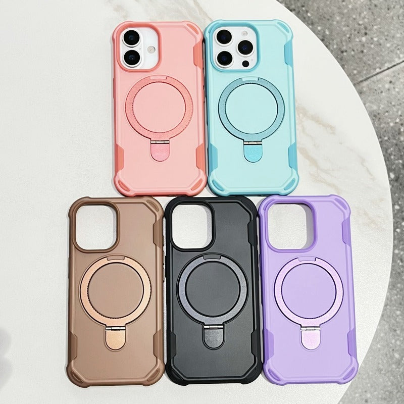 Hidden Folding Magnetic Phone Case For iPhone