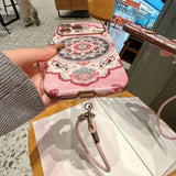 Large Window Lace Dunhuang Pattern Phone Case For iPhone