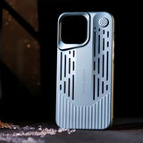 Vertical Stripe Hollow Phone Case For iPhone