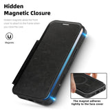 Leather Magnetic Flip Phone Case For iPhone