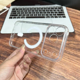 Crystal Clear Hard Magnetic Phone Case For iPhone