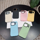 Solid Color Shockproof Phone Case For iPhone