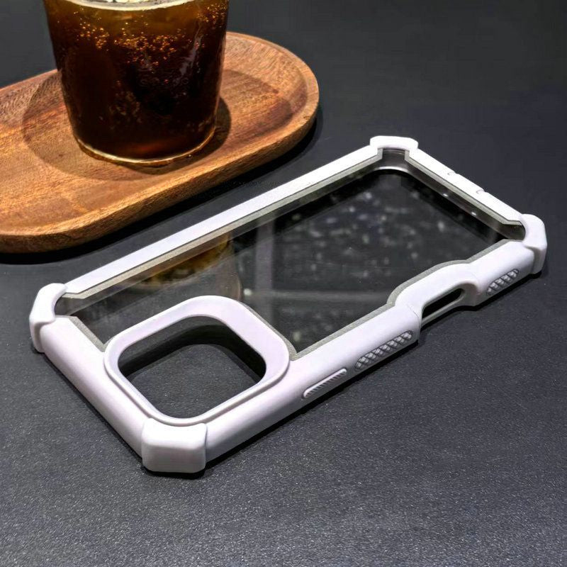 Thickened Double-layer Anti-fall Transparent Phone Case For iPhone