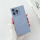 Square Frame Magnetic Phone Case For iPhone