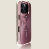 Glitter Magnetic Lens Holder Phone Case For iPhone