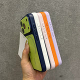 Color-blocked Magnetic Phone Case For iPhone
