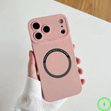 Liquid Silicone Magnetic Silicone Case For iPhone