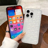3D Keyboard Transparent Soft Phone Case For iPhone