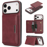 Card Holder Integrated Magnetic Phone Case For iPhone