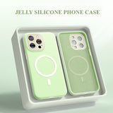 Liquid Silicone Anti-fall Magnetic Phone Case For iPhone