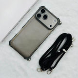 Transparent Soft Lanyard Phone Case For iPhone