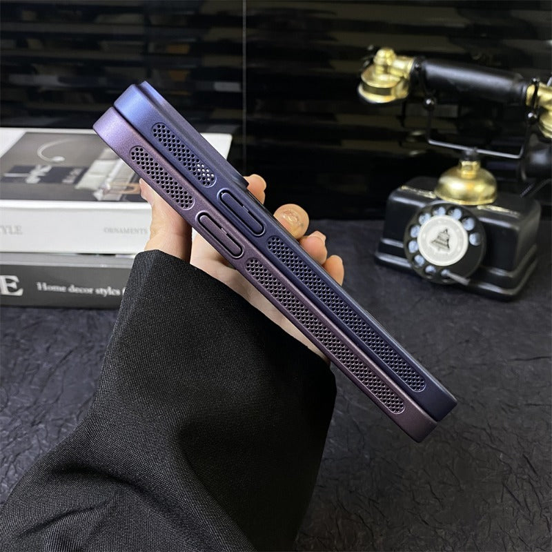 Vertical Stripe Hollow Phone Case For iPhone