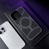 Hollow Carbon Fiber Magnetic Phone Case For iPhone