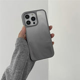 Metallic Paint Fine Sand Wave Pattern Mobile Phone Case For iPhone