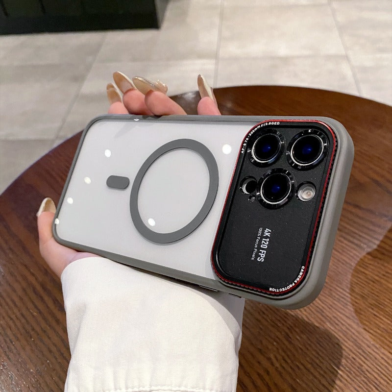 Large Window Magnetic Phone Case For iPhone