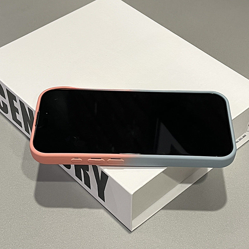 Gradient Thin Circle Magnetic Phone Case For iPhone