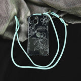 Line Flower Phone Case For iPhone