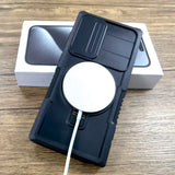 Shockproof Magnetic Armor Wireless Charge Case For Samsung