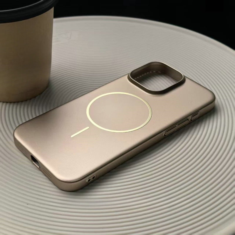 Ultra-thin Metallic Paint Phone Case For iPhone