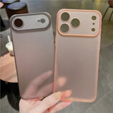 Ultra-thin PC Hard Slim Lens Protection Case For iPhone