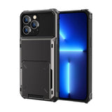 Heavy Duty Wallet Hidden Flip Slot Card Holder Case For iPhone