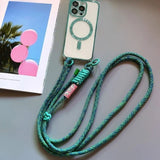 Crossbody Adjustable Strap Lanyard Plating Magnetic Phone Case For iPhone