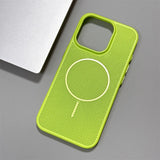 Solid Color Hollow Magnetic Phone Case For iPhone