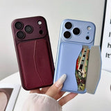 Card Holder Anti-drop Phone Case For iPhone
