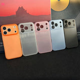 Solid Color Soft Silicone Frosted Phone Case For iPhone