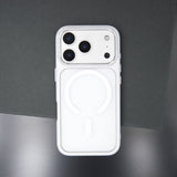 Color-blocked Frosted Magnetic Phone Case For iPhone
