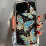 Butterfly Transparent Phone Case For iPhone