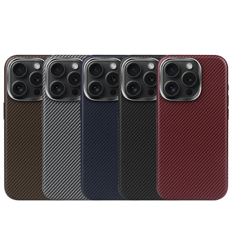 Texture Carbon Fiber Pattern Shockproof Skin Case For iPhone