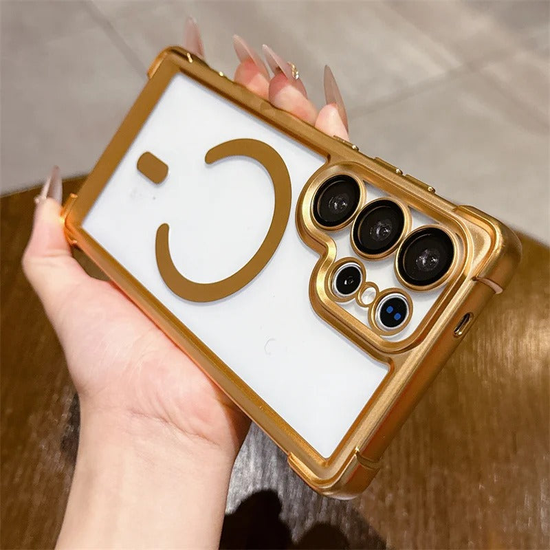 Plating Matte Acrylic Magnetic Case For Samsung