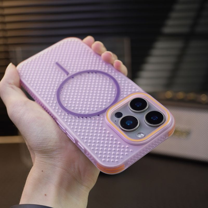 Mesh Magnetic Drop-Proof Phone Case For iPhone