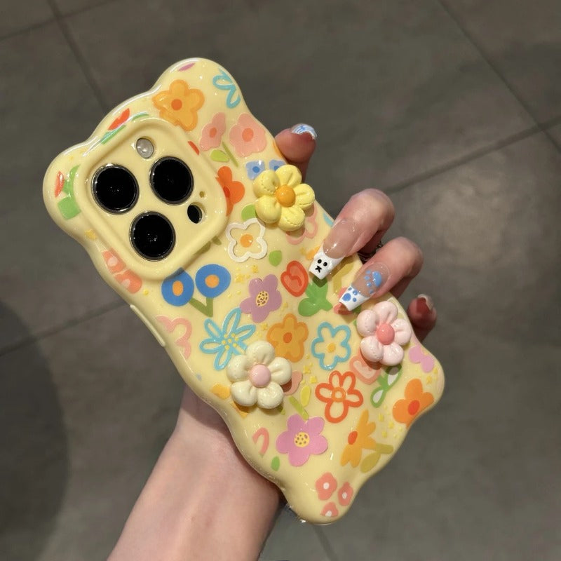 Colorful Flower Phone Case For iPhone