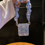 Blue and White Phone Case For Samsung Z FLIP 7 6 5 4