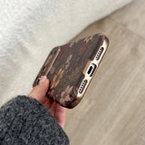 Full Screen Retro Vibrant Flower Strap Phone Case For iPhone