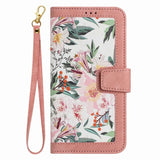 Card Slot Flip Flower Phone Case For Samsung
