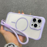 Thin Circle Magnetic Transparent Phone Case For iPhone